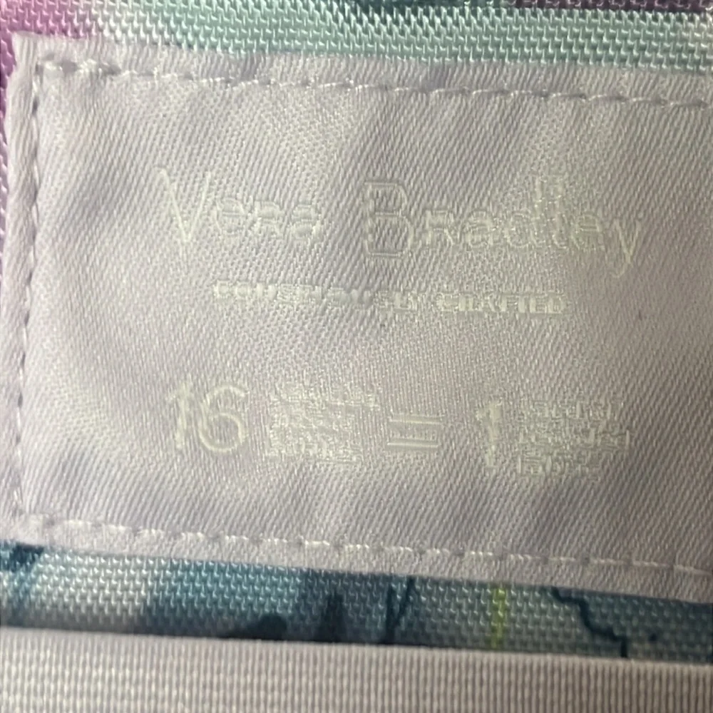 Sold‼️‼️ Like New Vera Bradley Blue & Lilac Rose Hanging Toiletries Travel Bag - Picture 12 of 12